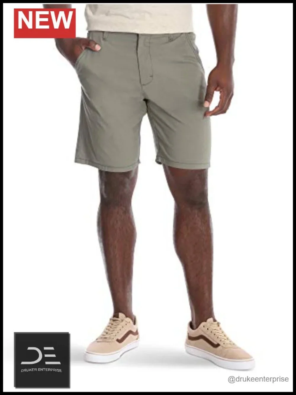 Performance Flex Waistband Flat Front Shorts with 9-Inch Inseam